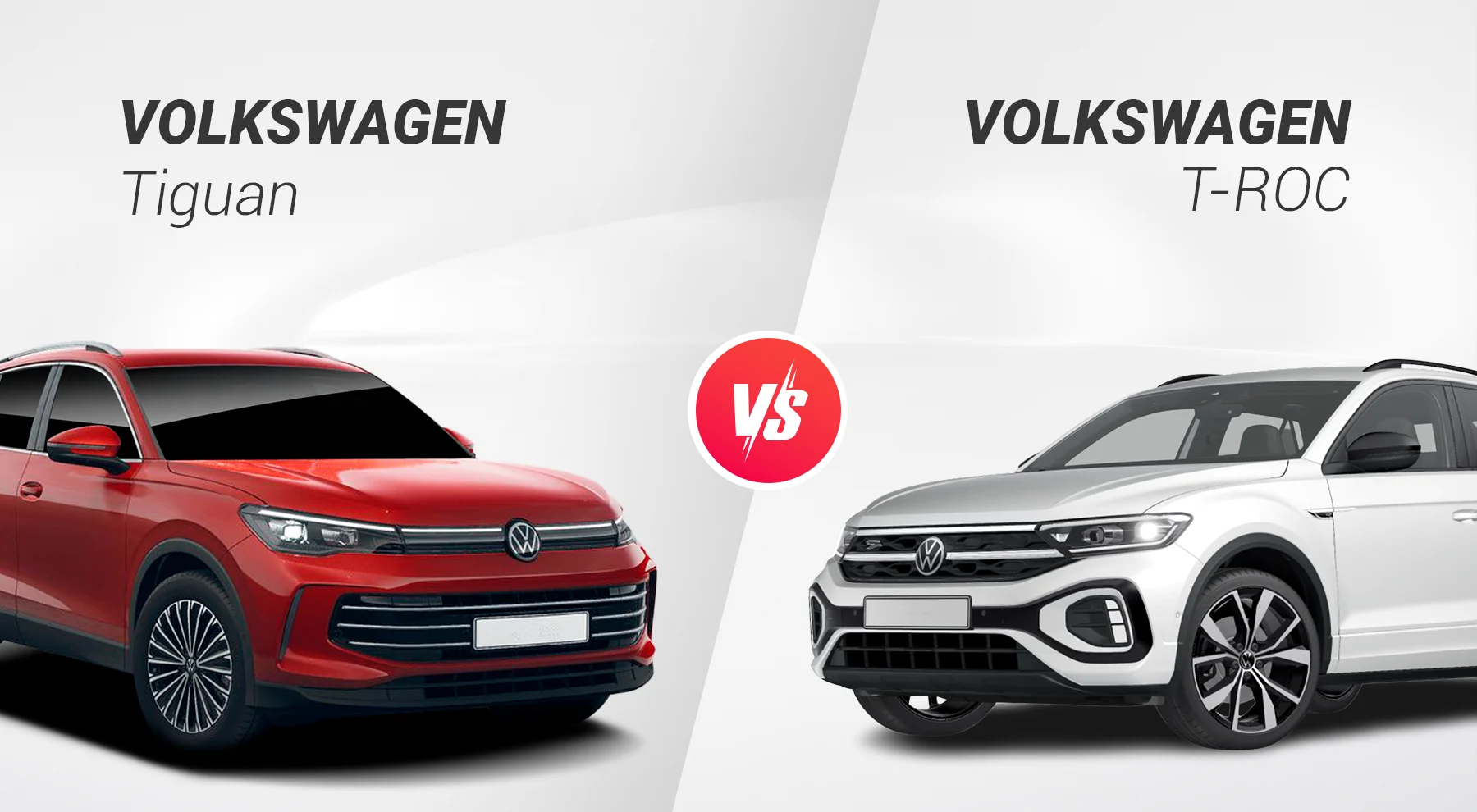 Volkswagen Tiguan vs T-Roc: Comparativa y especificaciones